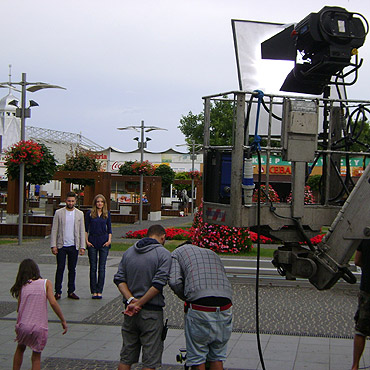 Marszałek kręci film reklamowy. Ekipa odwiedziła Międzyzdroje