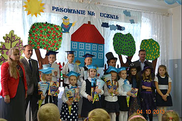 Pasowanie na ucznia klasy I Szkoy Podstawowej w Jarszewie
