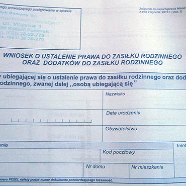 Przypominamy z nowy wniosek