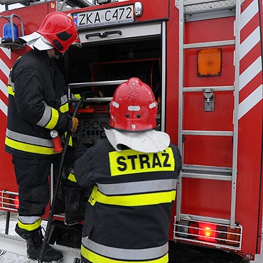 Po�ar w mieszkaniu na poddaszu