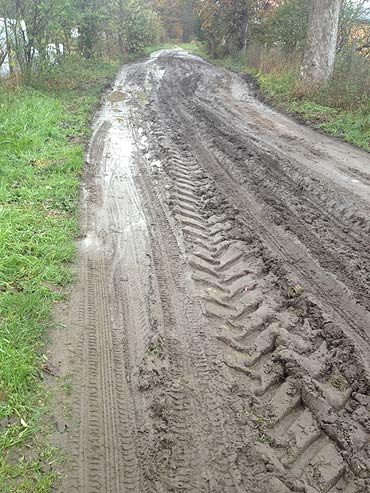 Droga w Sulikowie w fatalnym stanie