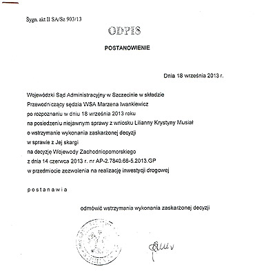 Wracaj�c do sprawy: Czy mieszkaniec wygra� w s�dzie z gmin�