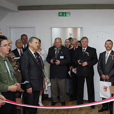 Przekazanie harc�wki w Dworku Woli�skim