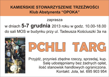 Pierwszy pchli targ w Kamieniu Pomorskim