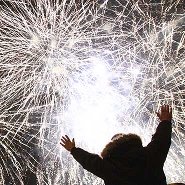 Huczne powitanie Nowego Roku w Mi�dzyzdrojach