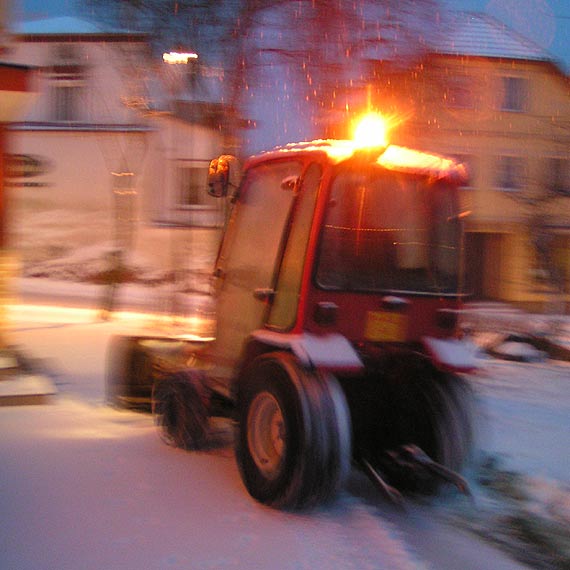 Kamień Pomorski pokryty śnieżnym puchem