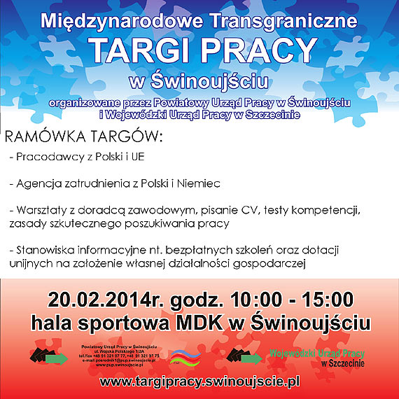 B�d� targi pracy.  Mamy mn�stwo ofert. Zapraszamy do �winouj�cia