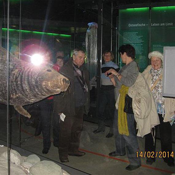 Słuchacze z Uniwersytetu Trzeciego Wieku na wyspie Rugia