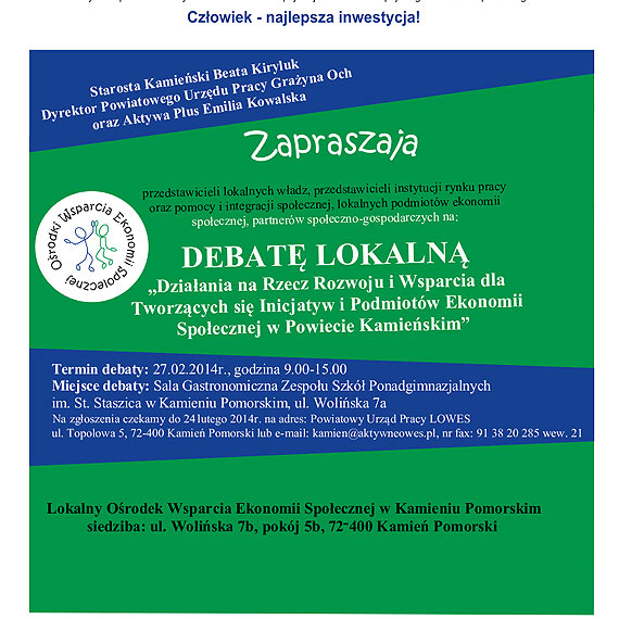 Debata lokalna w Kamieniu Pomorskim