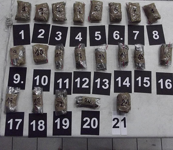 Pies wyw�szy� 300 g narkotyk�w. Znalaz� kokain� i marihuan� w go��bkach